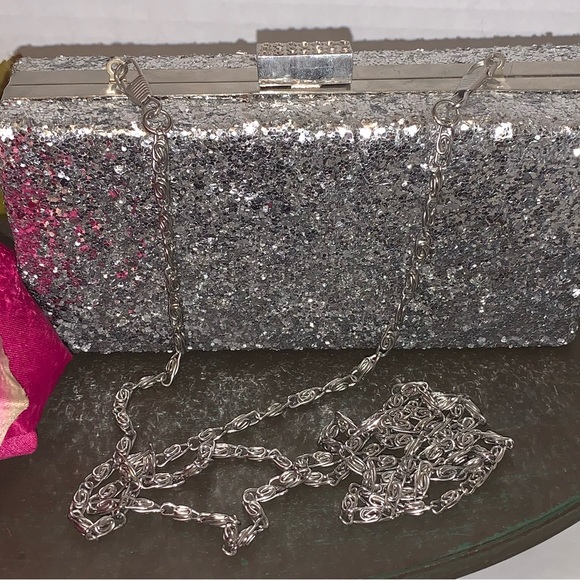 Silver Cocktail Box Purse By Camilla - Picture 4 of 16